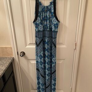 Suite 7 Blue Maxi Dress - size 14